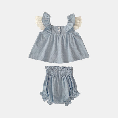 Bree Cotton Swiss Dot Set (6m-4yrs)