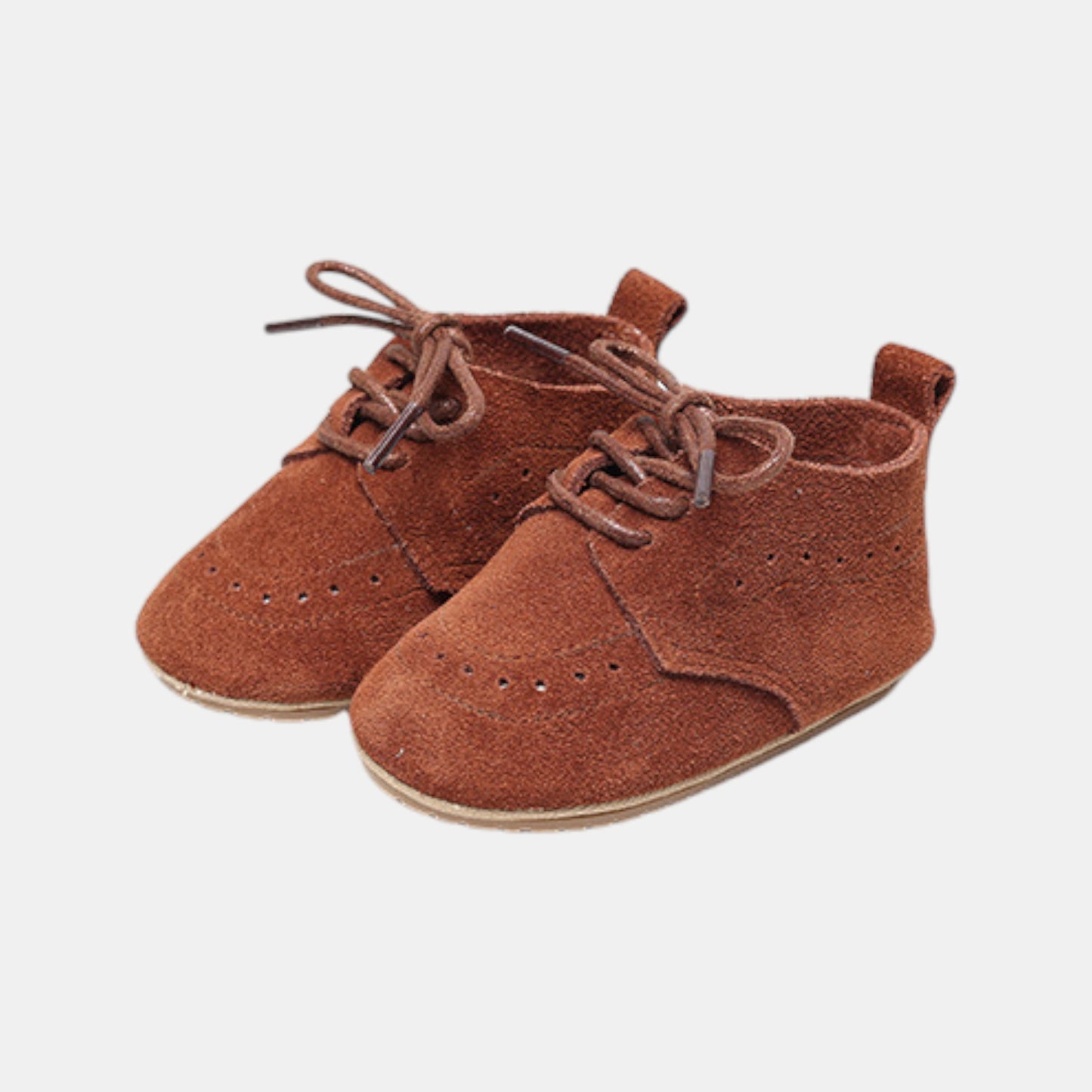 Brown Suede Baby Boots (11-13cm)