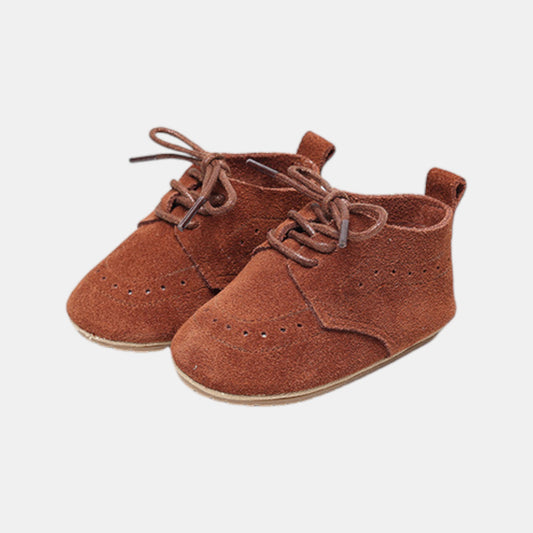 Brown Suede Baby Boots (11-13cm)