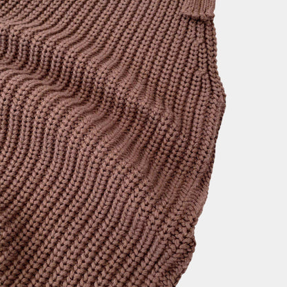 Bruna Cosy Knit Overalls - Brown (3m-3yrs)