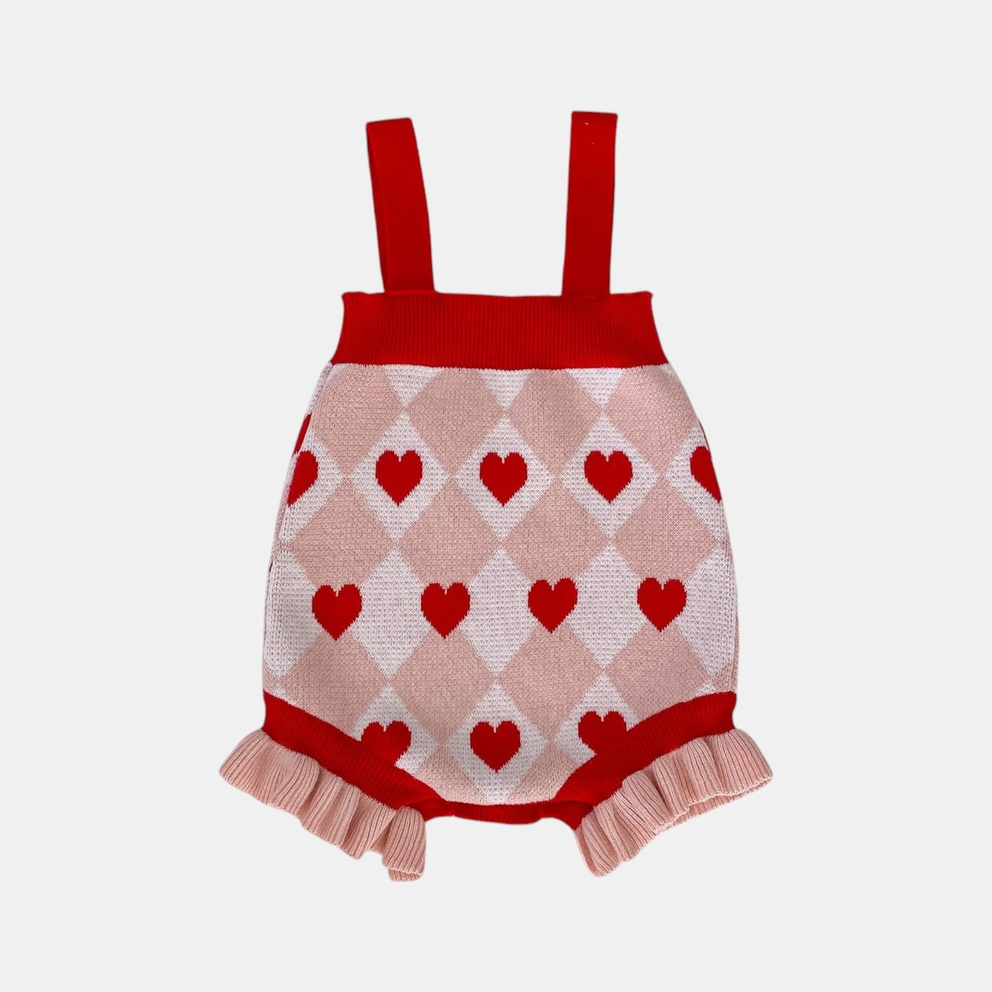 Candy Hearts Cotton Knit Romper (3m-3yrs)
