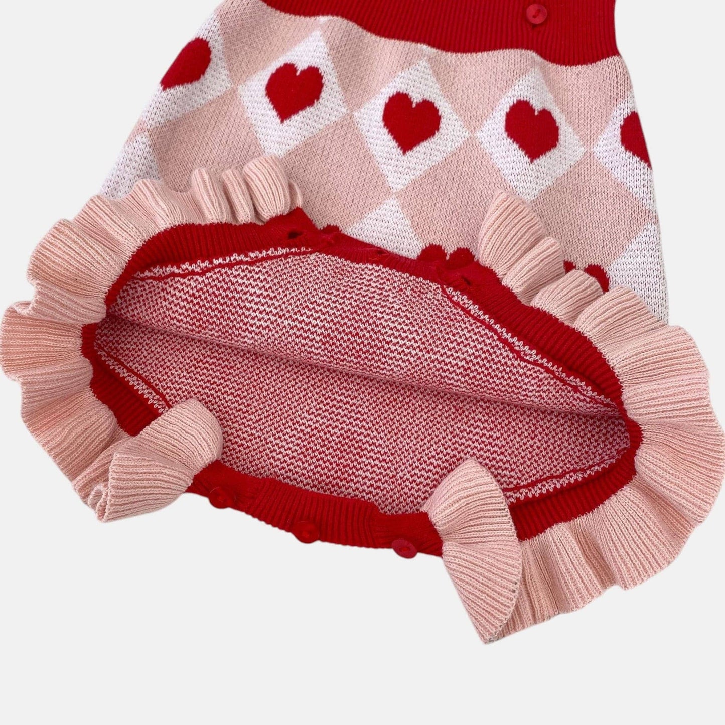 Candy Hearts Cotton Knit Romper (3m-3yrs)