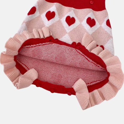 Candy Hearts Cotton Knit Romper (3m-3yrs)