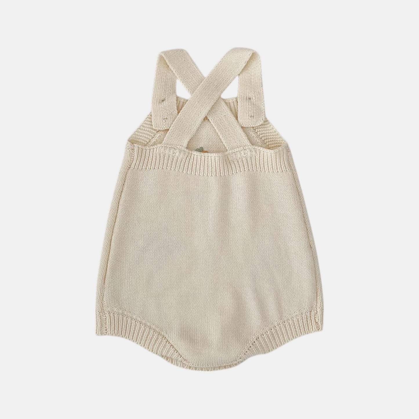 Carrot Patch Cotton Knit Romper (3m-24m)