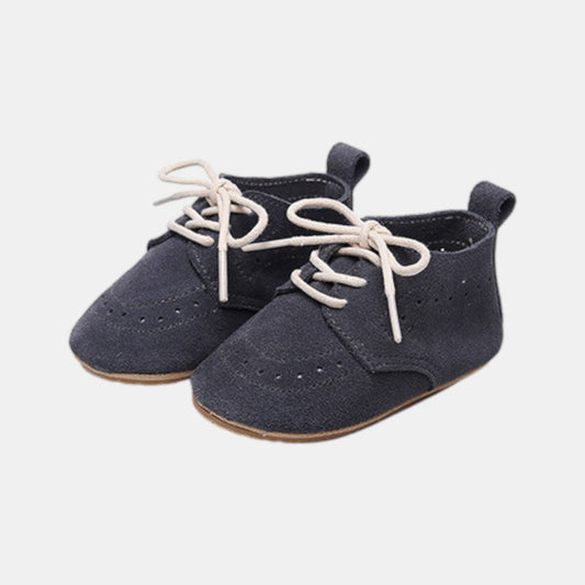 Charcoal Grey Suede Baby Boots (11-13cm)