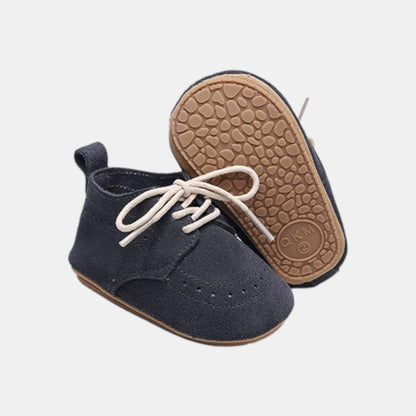 Charcoal Grey Suede Baby Boots (11-13cm)