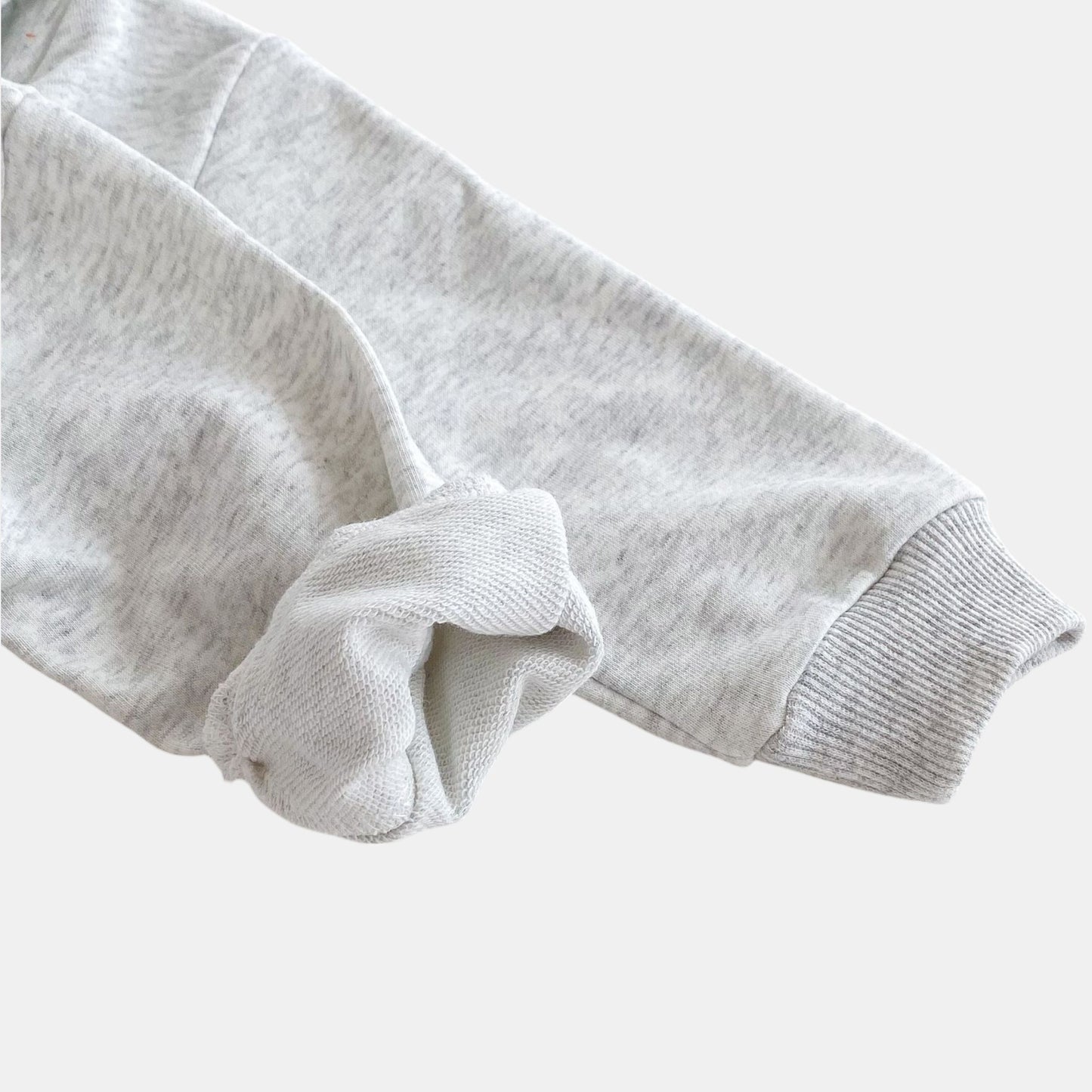 Cheeky Bear Cotton Hoodie Set, Grey (6m-4yrs)