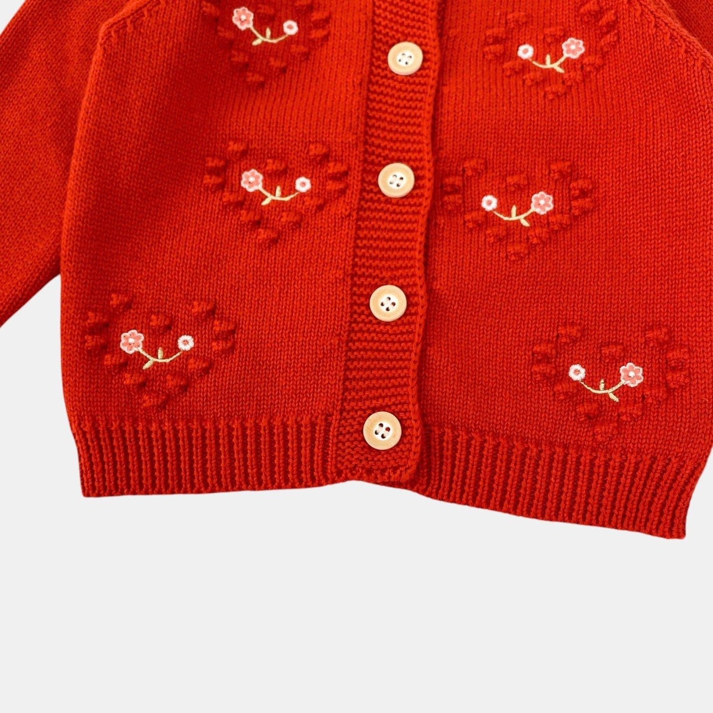 Cherish Heart Cotton Knit Cardigan (3m-3yrs)