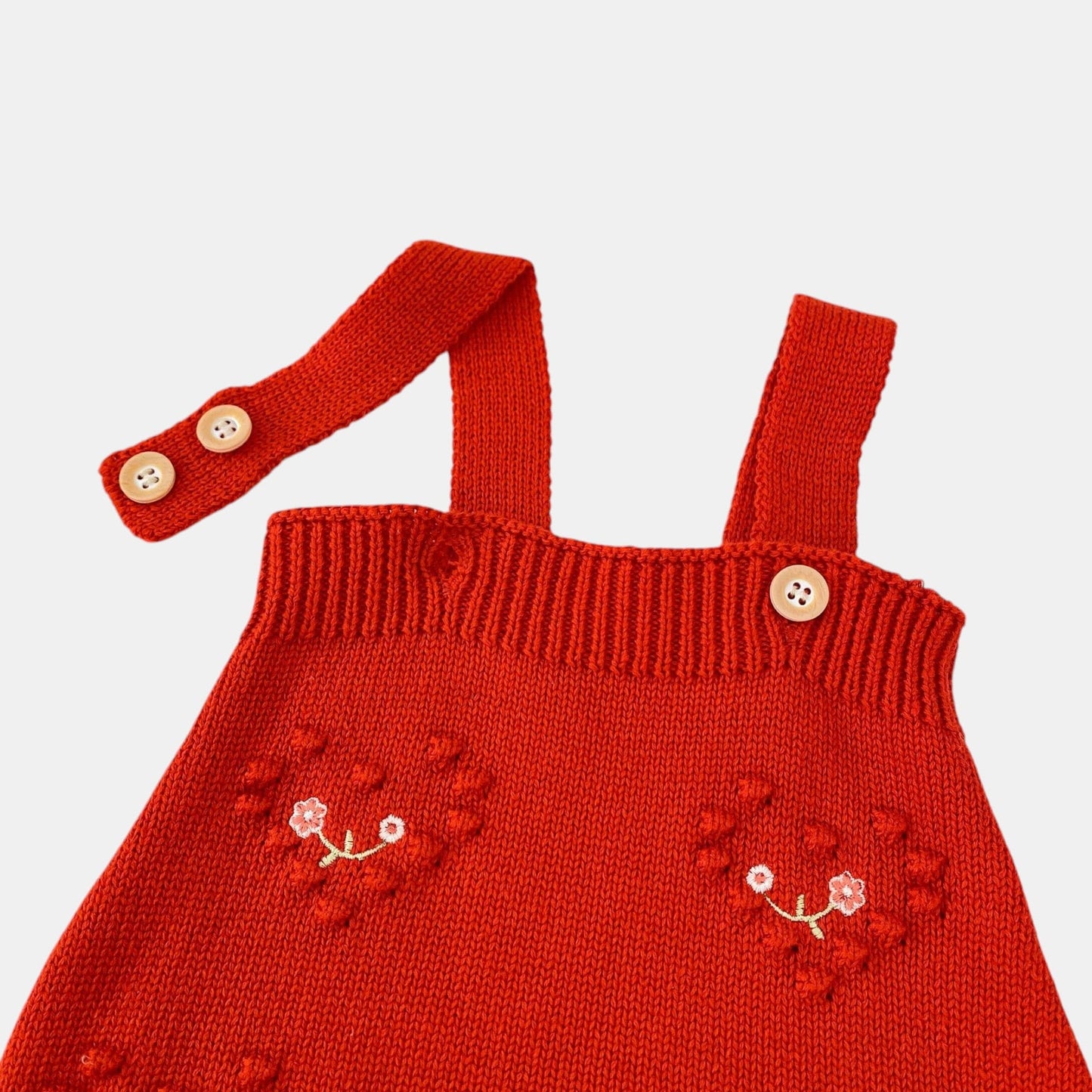 Cherish Heart Cotton Knit Romper (3m-3yrs)