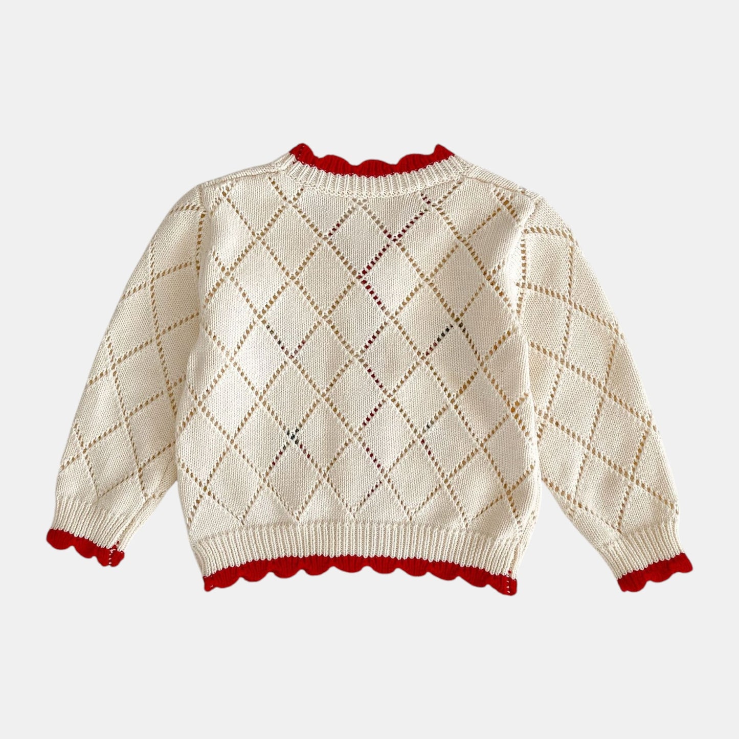 Cherry Charm Cotton Knit Cardigan (3m-3yrs)