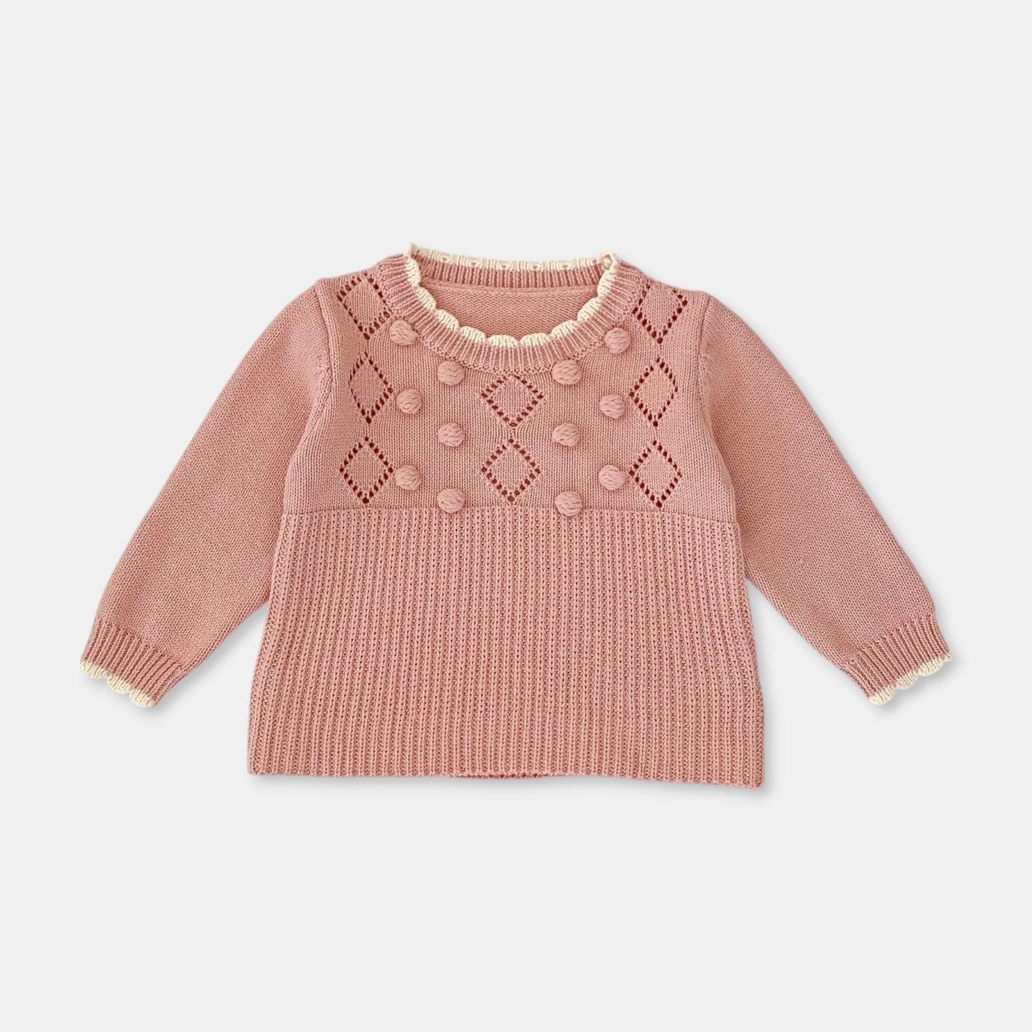 Chloe Pom Cotton Knit Set (3m-3yrs)