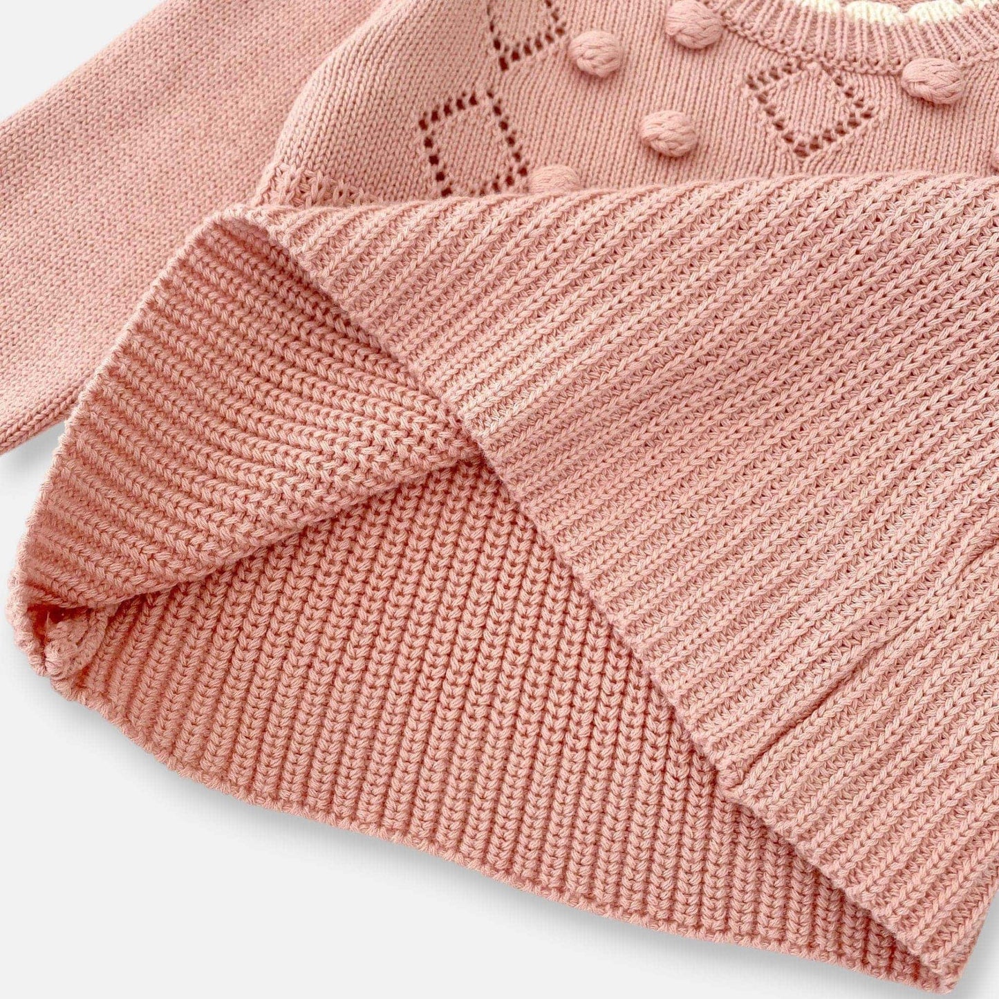 Chloe Pom Cotton Knit Set (3m-3yrs)