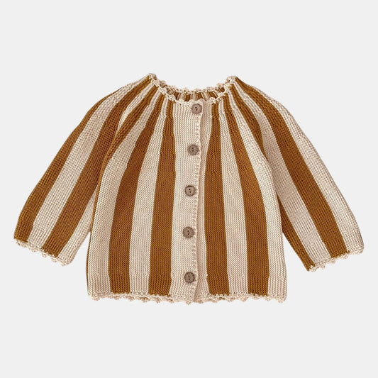 Circus Stripe Cotton Knit Cardigan (3m-3yrs)