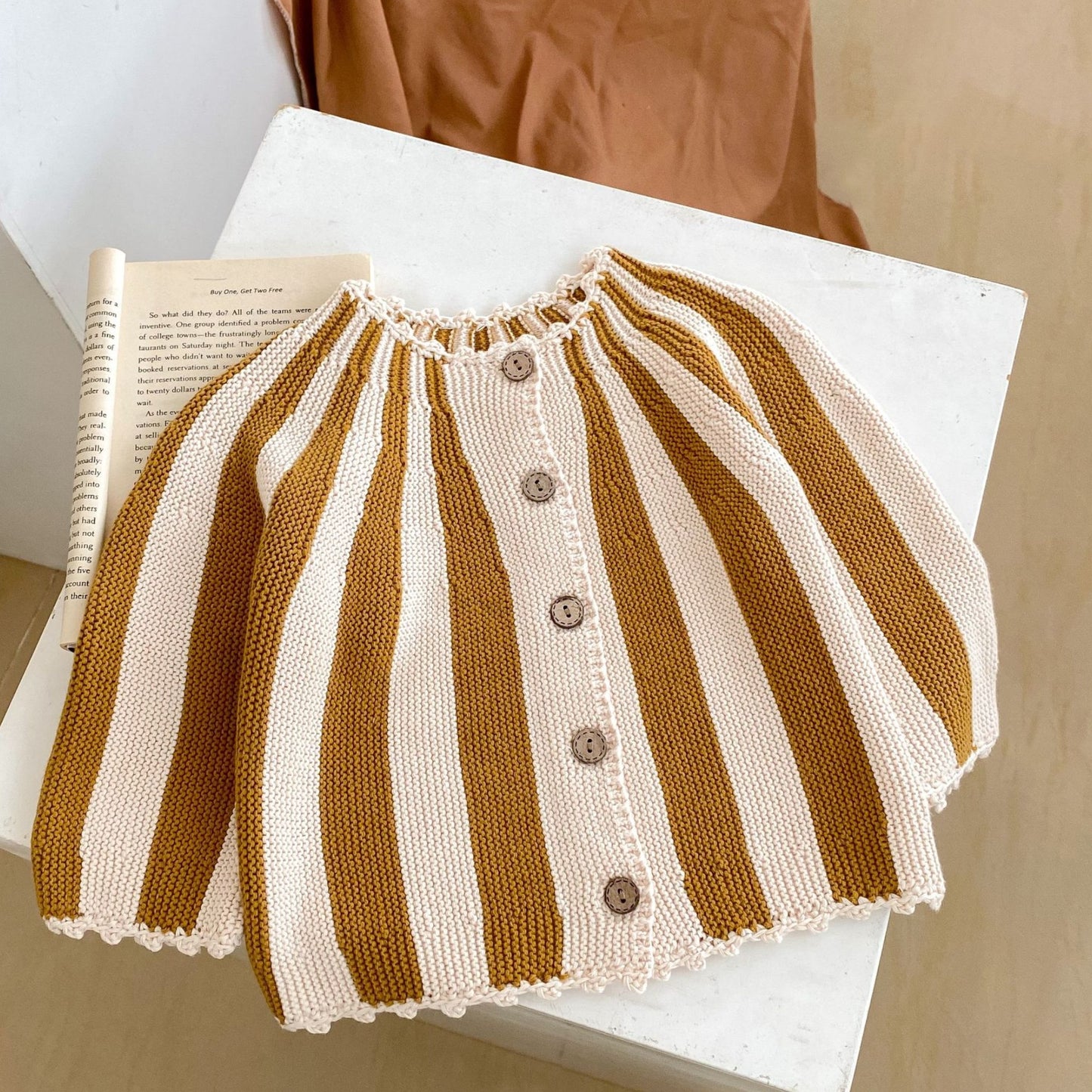 Circus Stripe Cotton Knit Cardigan (3m-3yrs)