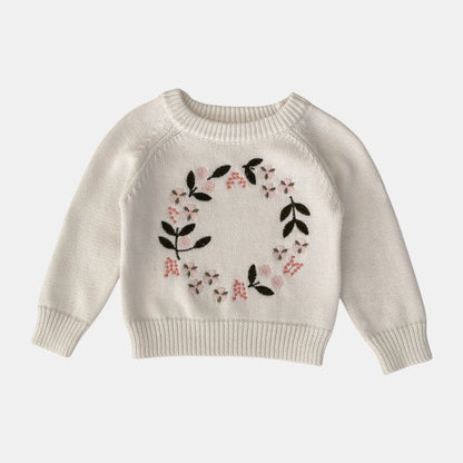 Clara Halo Cotton Knit Sweater (3m-3yrs)