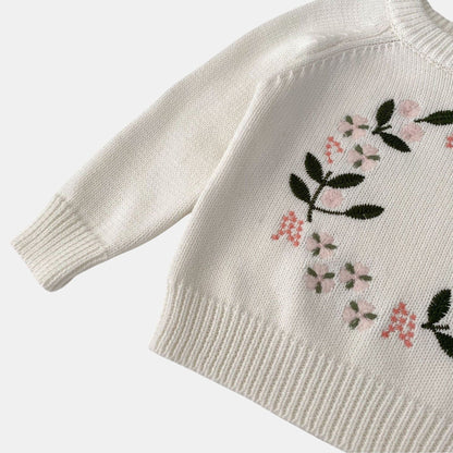 Clara Halo Cotton Knit Sweater (3m-3yrs)