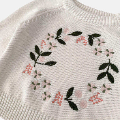 Clara Halo Cotton Knit Sweater (3m-3yrs)
