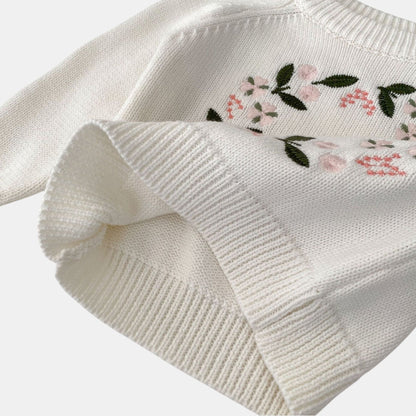 Clara Halo Cotton Knit Sweater (3m-3yrs)