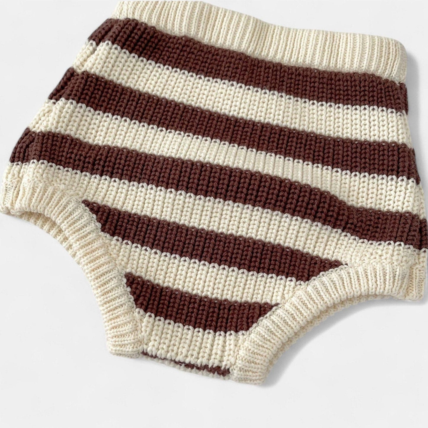 Coffee Stripes Cotton Knit Set (3m-3yrs)
