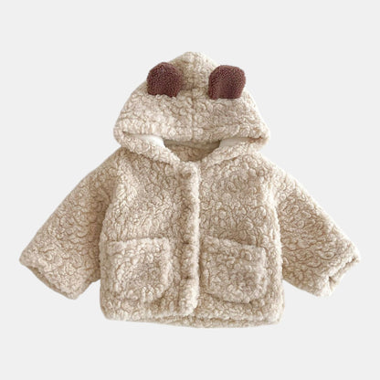 Cosy Bear Plush Hooded Jacket (6m-4yrs)