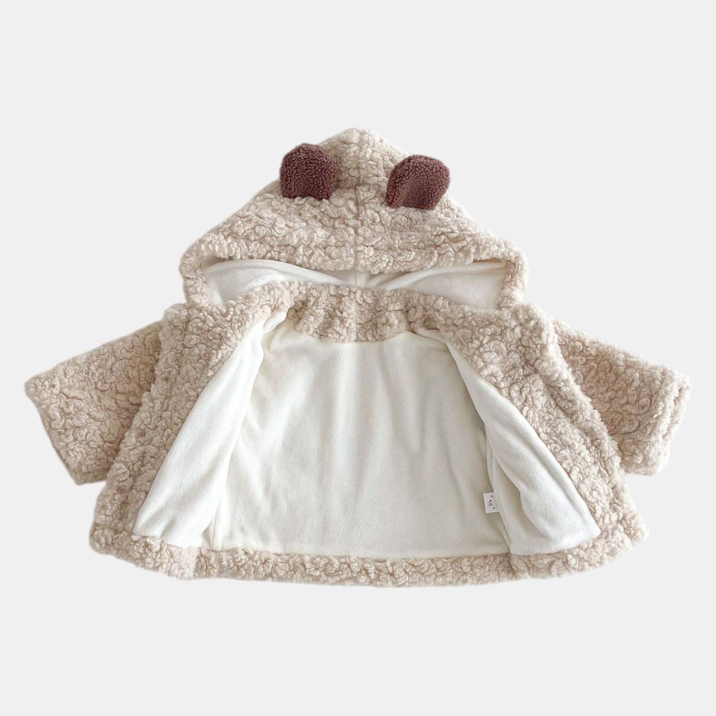 Cosy Bear Plush Hooded Jacket (6m-4yrs)