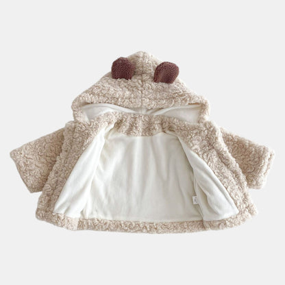 Cosy Bear Plush Hooded Jacket (6m-4yrs)