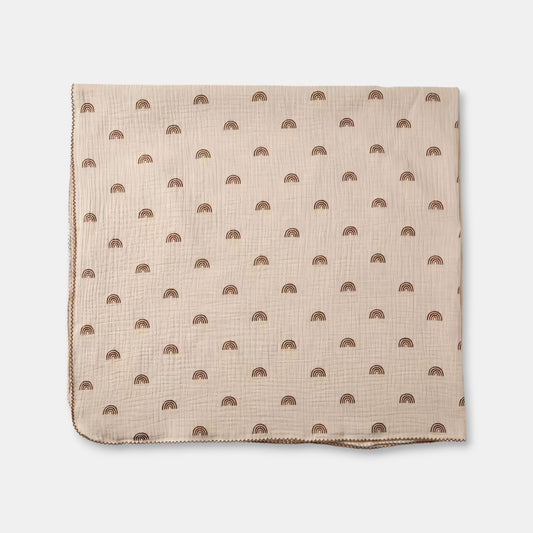 Cotton Gauze Bath Towel, Cocoa Rainbow