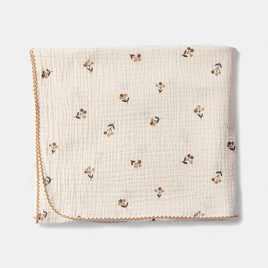 Cotton Gauze Bath Towel, Olive Joy
