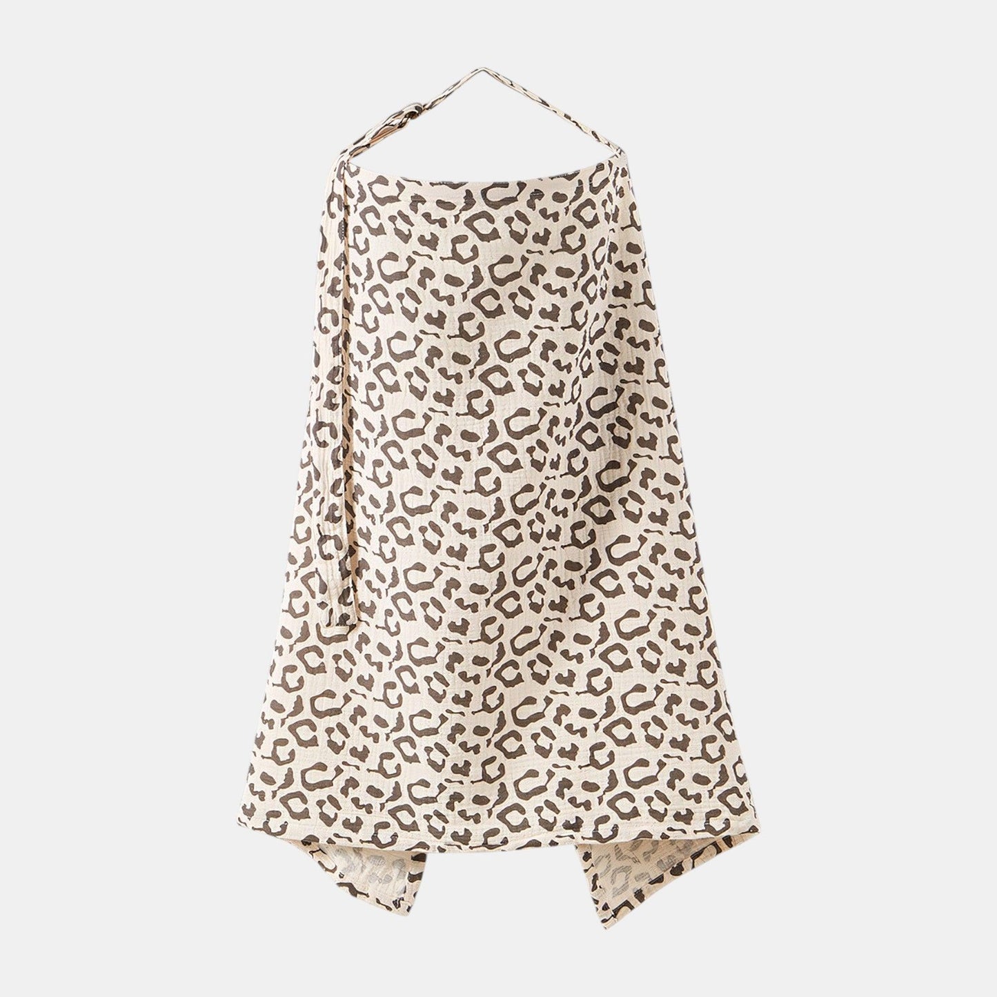 Cotton Gauze Nursing Cover, Brown Leopard - Bambisserie