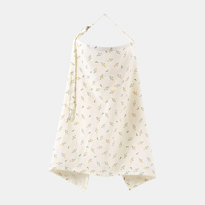 Cotton Gauze Nursing Cover, Marigold Blossoms - Bambisserie