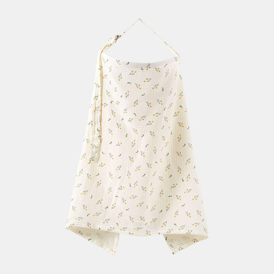 Cotton Gauze Nursing Cover, Marigold Blossoms - Bambisserie