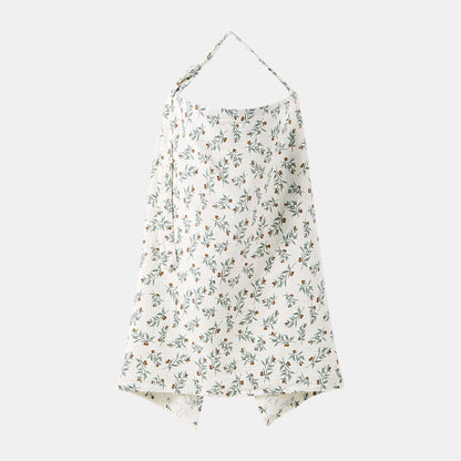 Cotton Gauze Nursing Cover, Olive Grove - Bambisserie
