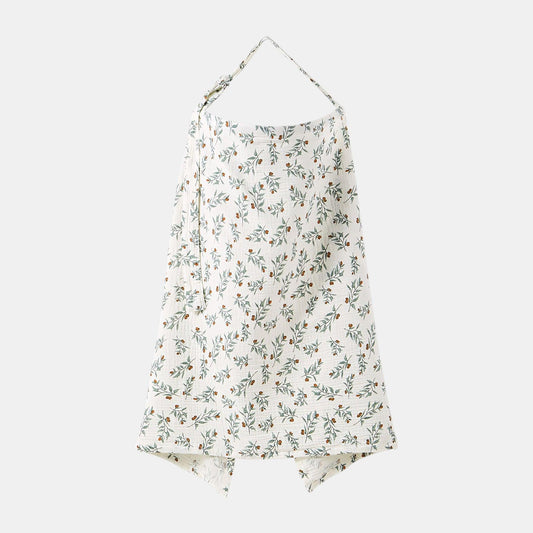 Cotton Gauze Nursing Cover, Olive Grove - Bambisserie