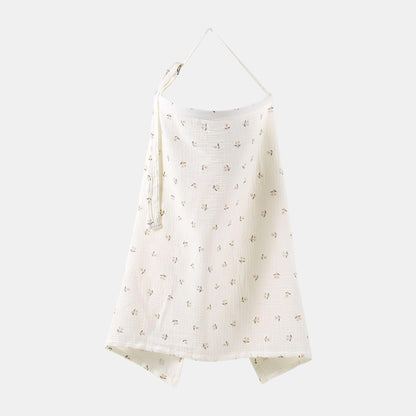 Cotton Gauze Nursing Cover, Pink Blossoms - Bambisserie