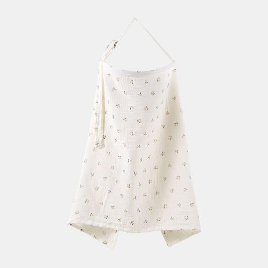 Cotton Gauze Nursing Cover, Pink Blossoms - Bambisserie
