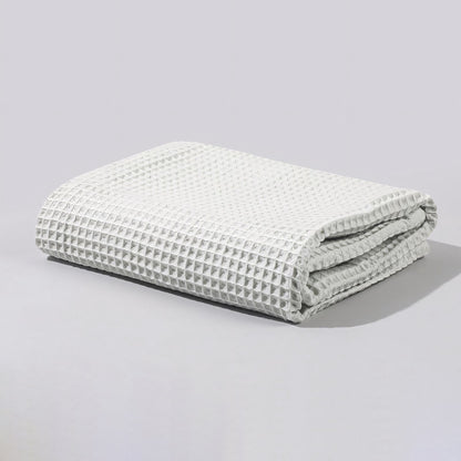 Cotton Waffle Baby Blanket, Bean Green