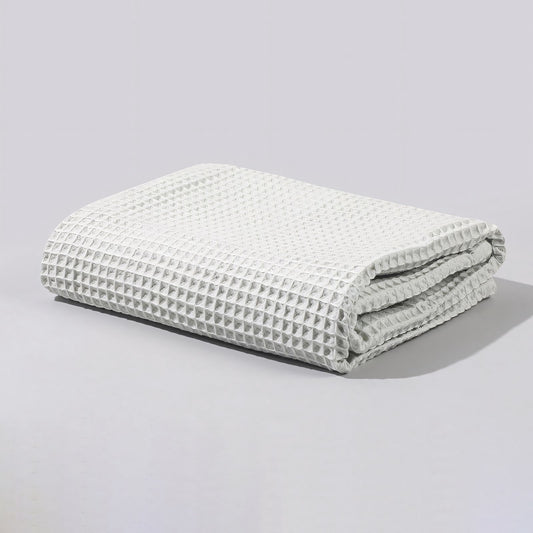 Cotton Waffle Baby Blanket, Bean Green