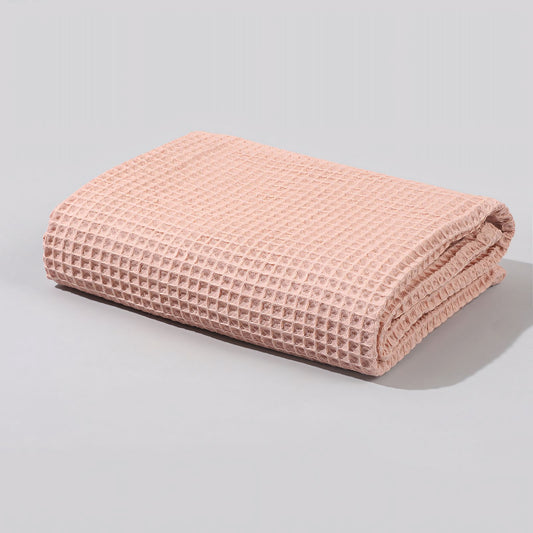 Cotton Waffle Baby Blanket, Coral
