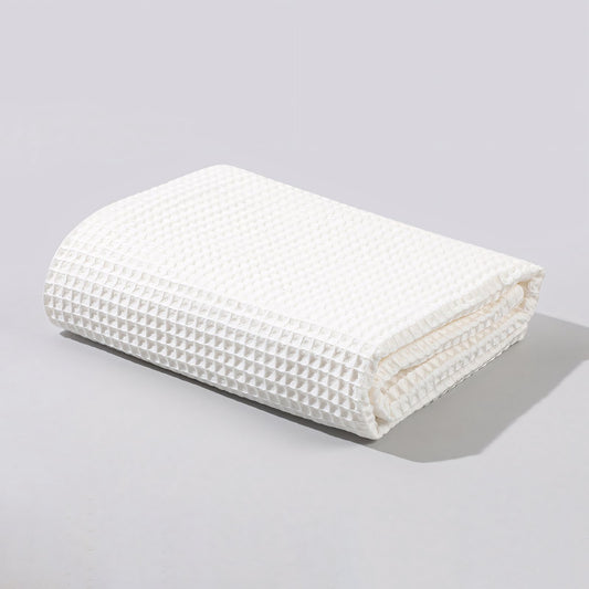 Cotton Waffle Baby Blanket, Ivory White