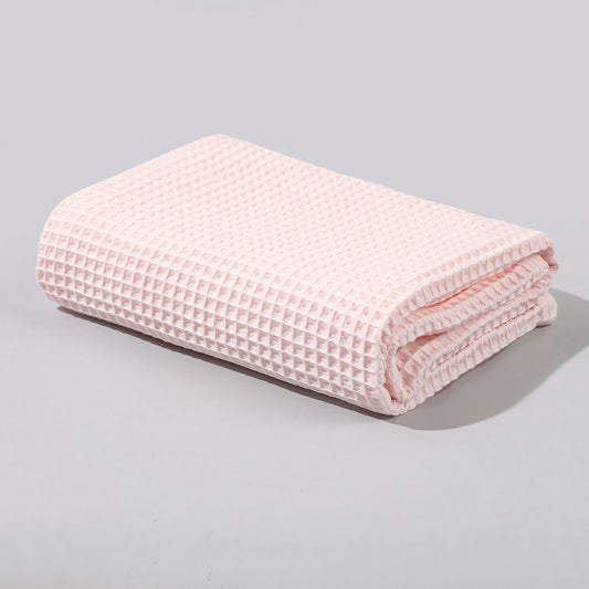 Cotton Waffle Baby Blanket, Pink