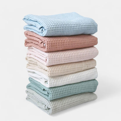 Cotton Waffle Baby Blanket, Apricot