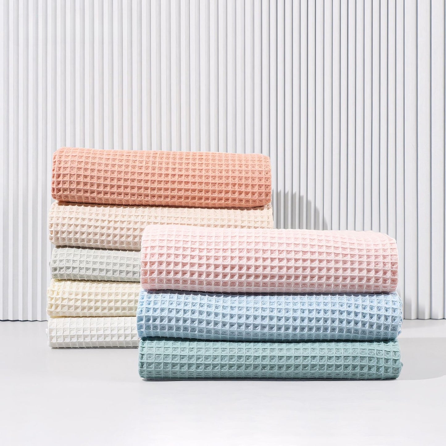 Cotton Waffle Baby Blanket, Apricot