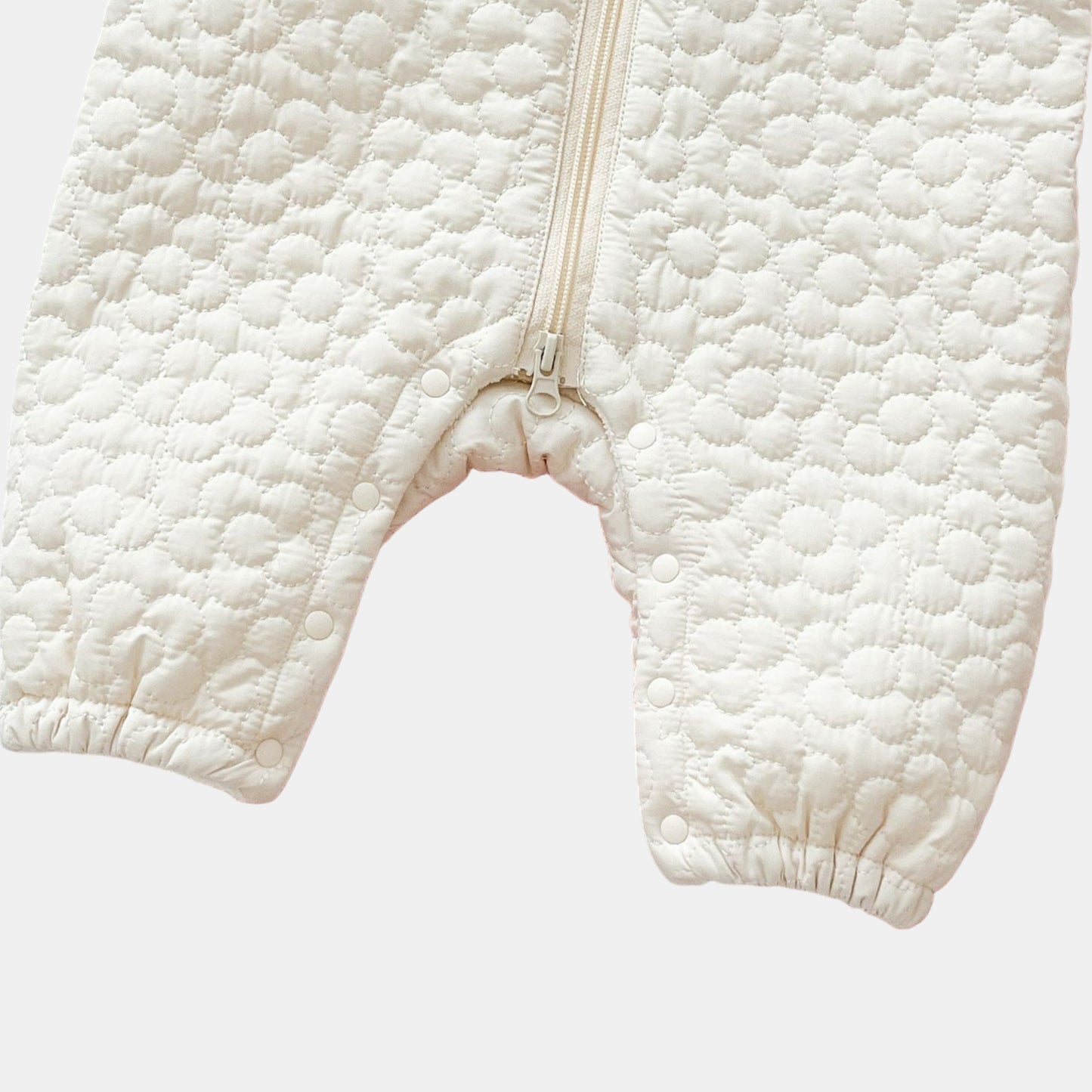 Cream Blossom Quilted Baby Pramsuit (3m-3yrs)