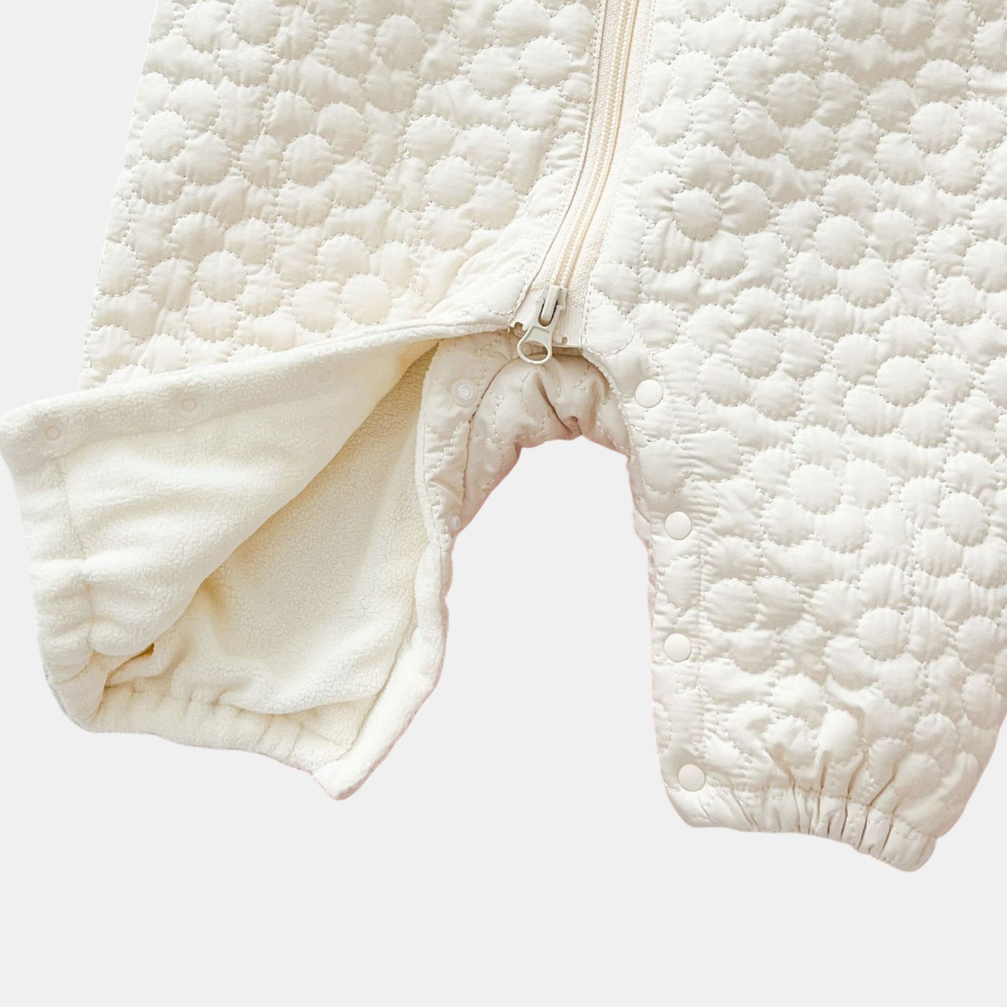 Cream Blossom Quilted Baby Pramsuit (3m-3yrs)