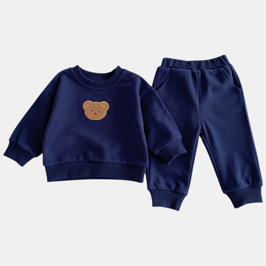 Cuddle Bear Cotton Lounge Set, Navy (6m-4yrs)