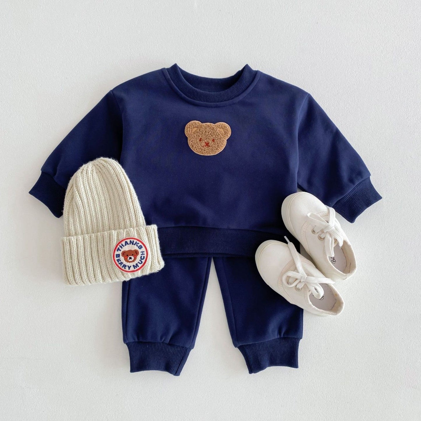 Cuddle Bear Cotton Lounge Set, Navy (6m-4yrs)