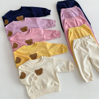 Cuddle Bear Cotton Lounge Set, Navy (6m-4yrs)