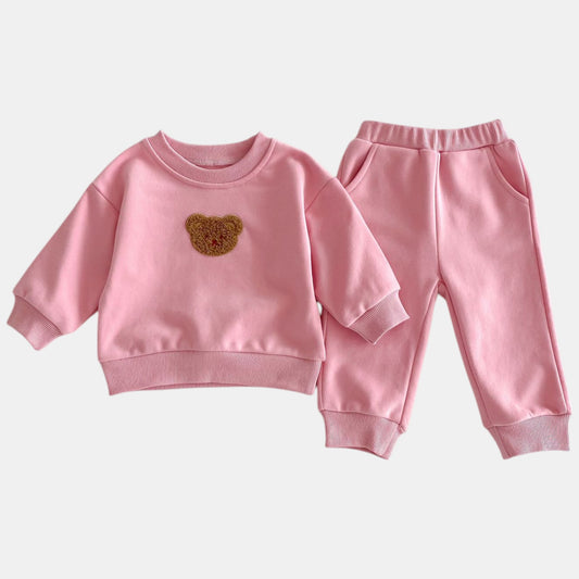 Cuddle Bear Cotton Lounge Set, Pink (6m-4yrs)
