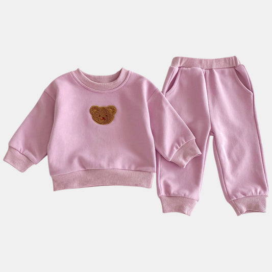 Cuddle Bear Cotton Lounge Set, Purple (6m-4yrs)