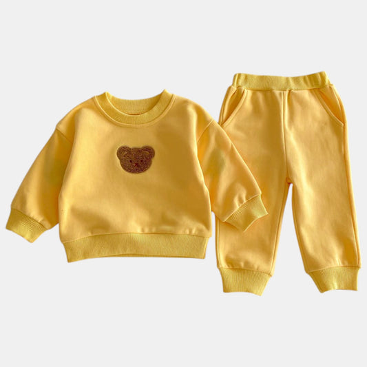 Cuddle Bear Cotton Lounge Set, Yellow (6m-4yrs)